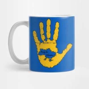 Fasbytes Pray For Ukraine Yellow Mug